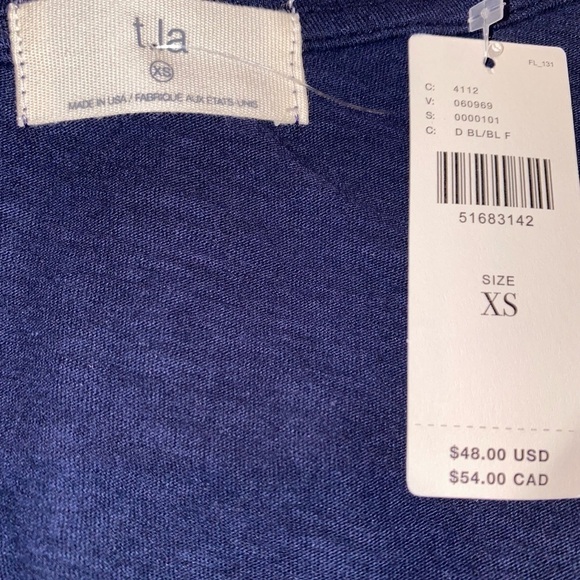 Anthropologie‎ Women Daily Practice Tee Shirt Flutter Sleeve XS Boho NEW Comfy - Picture 6 of 7